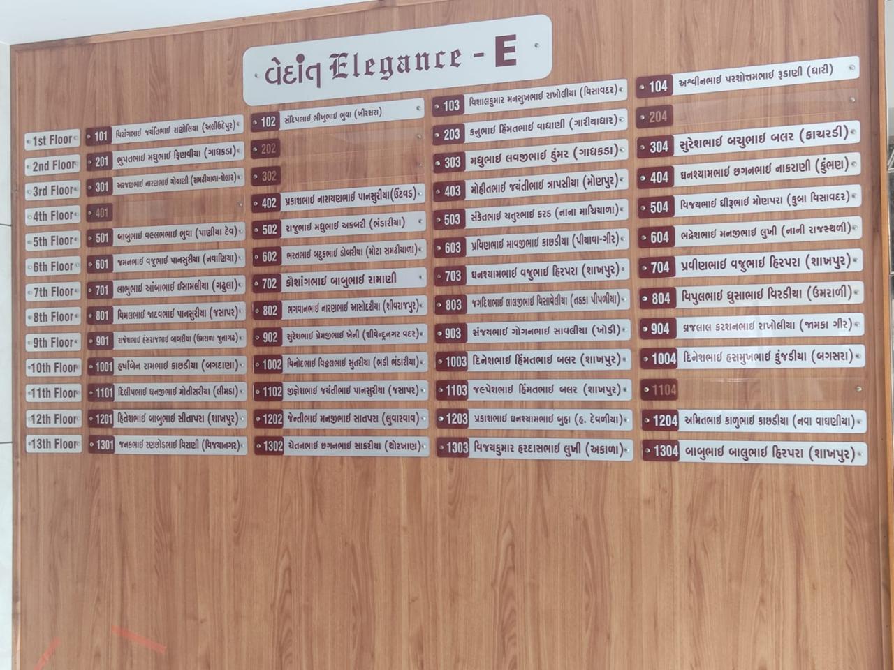 NAME HOLDER NAME PLATE